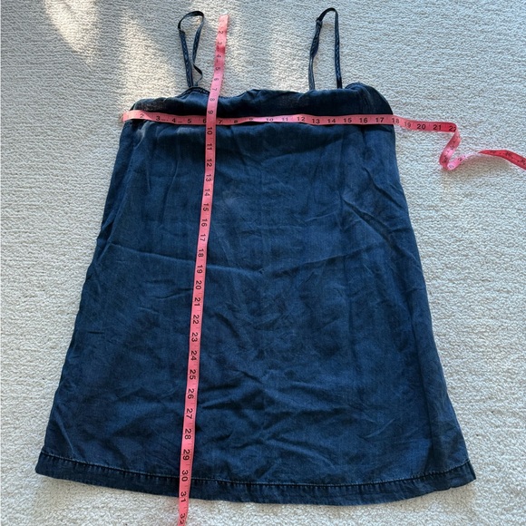 BDG Dark Blue Denim Spaghetti Straps Sleeveless Mini Dress Size Small - Picture 5 of 6